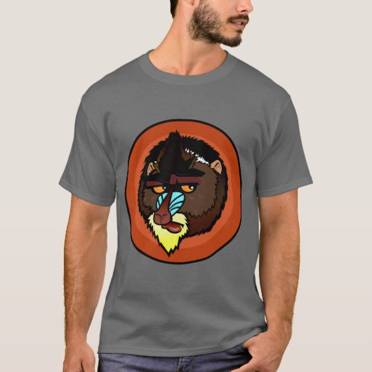 マンドリル短袖Tシャツ Tシャツ (正面)
