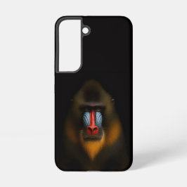 マンドリル・モンキー ブラック4ラグジュアリーGalaxy S22ケース Samsung Galaxy S22ケース