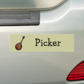 マンドリンのピッカー バンパーステッカー (車上)