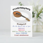 マンドリンの漫画イラスト 招待状 (スタンド正面)