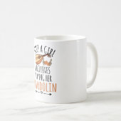 マンドリンの贈り物を愛遊する女の子 コーヒーマグカップ (正面右)