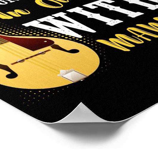 マンドリンを持つ老人を決して過小評価しない ポスター (角)