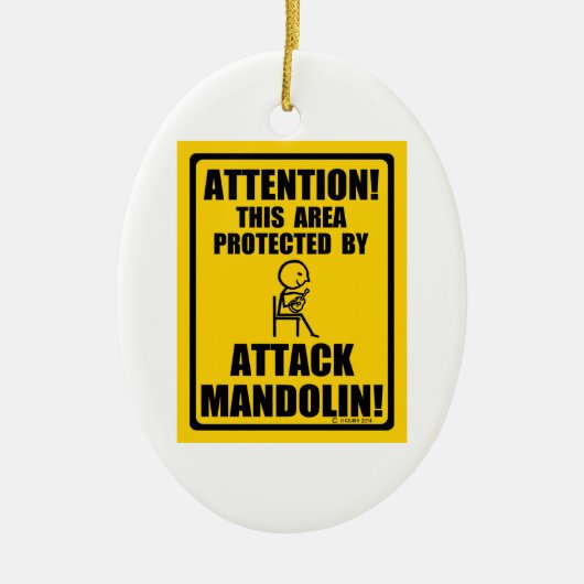 マンドリンを攻撃 セラミックオーナメント (正面)