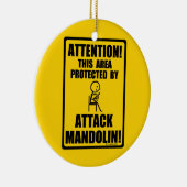 マンドリンを攻撃 セラミックオーナメント (右)