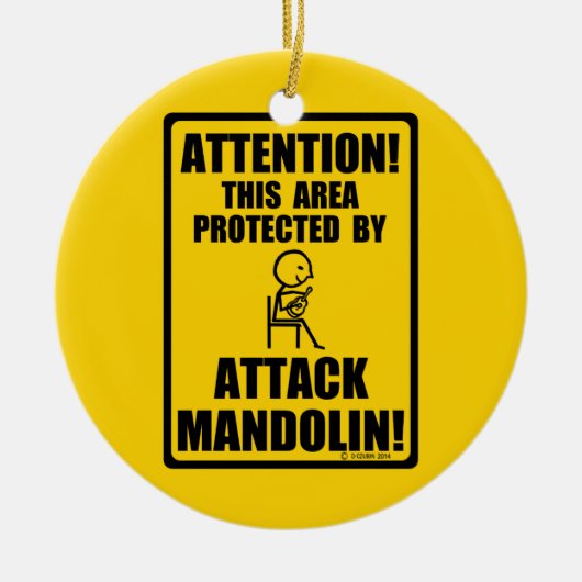 マンドリンを攻撃 セラミックオーナメント (正面)