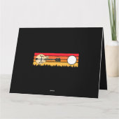 マンドリンサンセットヴィンテージブルーグラス音楽レトログラフ カード (裏面)