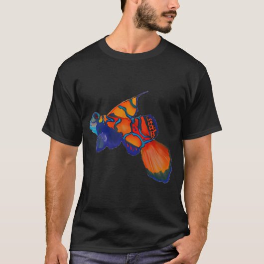マンドリンフィッシュ (Synchiropus splendidus) Tシャツ (正面)