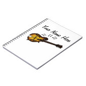 マンドリンフォークミュージシャン音楽先生カスタム ノートブック (左側)