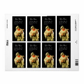 マンドリンブラック付きプルシネラ ラベル (フルシート)