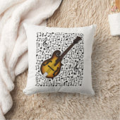 マンドリンミュージカルノートMandolinistフォークミュージシャン クッション (ブランケット)