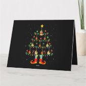 マンドリン恋人クリスマスホリデー照明マンドリンチェリ カード (裏面)