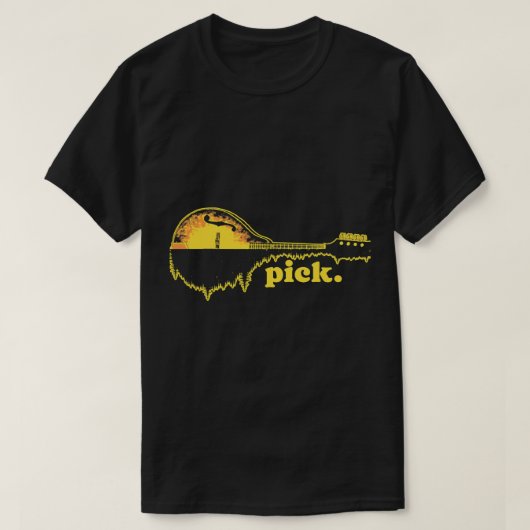 マンドリン愛好家はマンドリンの木を選択Reflection 80s Tシャツ (デザイン正面)