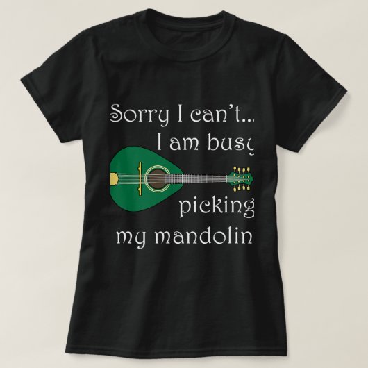 マンドリン愛好家ブルーグラス音楽ノートを選ぶ Tシャツ (デザイン正面)