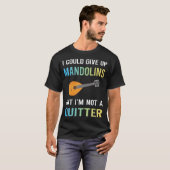 マンドリン挫折しない宣言 Tシャツ (正面フル)