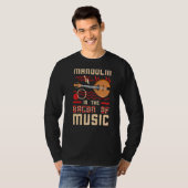 マンドリン楽器音楽選手初級レッスン Tシャツ (正面フル)