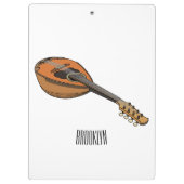 マンドリン漫画イラストレーション クリップボード (裏面)