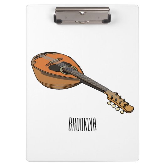 マンドリン漫画イラストレーション クリップボード (正面)