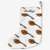 マンドリン漫画イラストレーション スモールクリスマスストッキング (裏面)