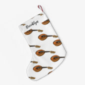 マンドリン漫画イラストレーション スモールクリスマスストッキング (裏面 (吊り時))