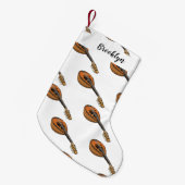 マンドリン漫画イラストレーション スモールクリスマスストッキング (正面 (吊り時))