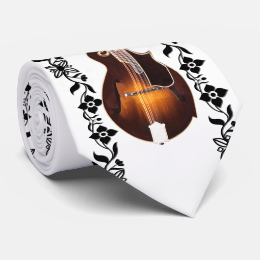マンドリン – つる植物 ネクタイ (ロール)