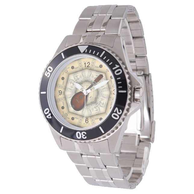 マンドリン～奇妙なミュージカルデザインユニーク～ 腕時計 (アングル)