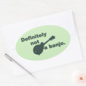 マンドリン – 間違いなく万丈ではない 楕円形シール (封筒)