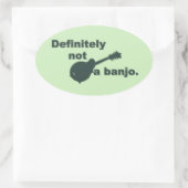 マンドリン – 間違いなく万丈ではない 楕円形シール (バッグ)