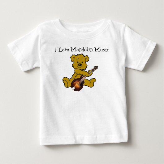 マンドリンBEAR-T-SHIRT ベビーTシャツ (正面)