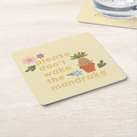 マンドレイクを起こさないで スクエアペーパーコースター (アングル)