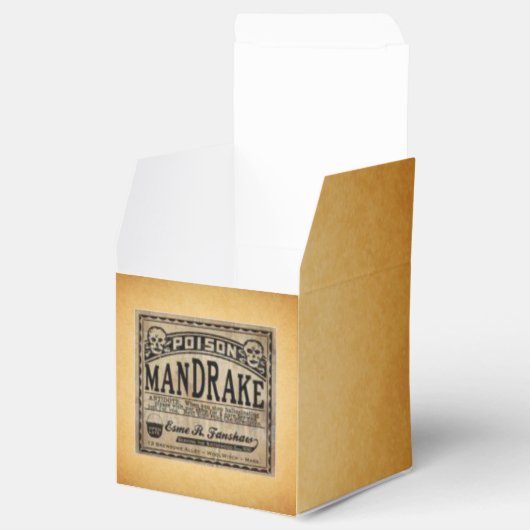 マンドレイクポイズンヴィンテージラベルハロウィーンの好意 フェイバーボックス (オープン)