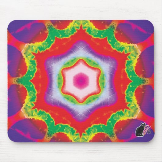 マンドレル万華鏡のように千変万化するパターンマウスパッド マウスパッド (正面)
