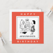 マンドンスキューバダイビングの装食べ物を与え置は魚の漫画へ。 カード (正面/裏面インサイチュ)