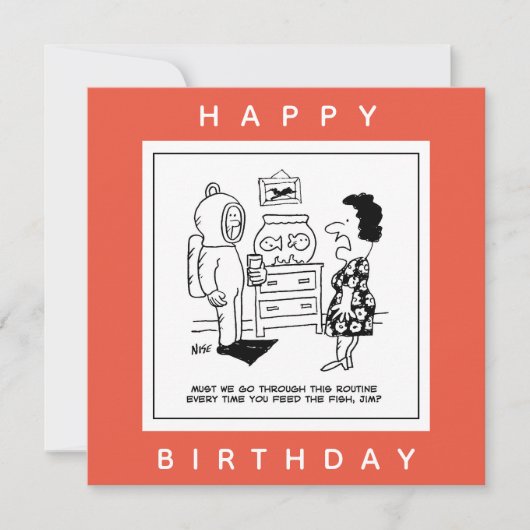 マンドンスキューバダイビングの装食べ物を与え置は魚の漫画へ。 カード (正面)