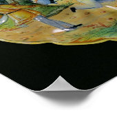 マンナの集まりを描いた皿 ポスター (角)