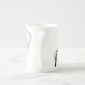 マンニン、マン国旗のハート、マンクス ボーンチャイナマグカップ (裏面)