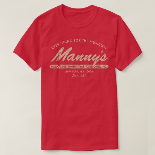 マンニーズミュージック1935 1 Tシャツ (デザイン正面)