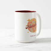 マンハイムドイツランドレトロヴィンテージポストカード ツートーンマグカップ (正面右)