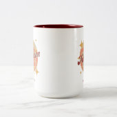 マンハイムドイツランドレトロヴィンテージポストカード ツートーンマグカップ (中央)