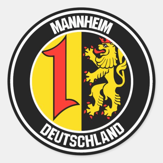 マンハイムラウンドエンブレム ラウンドシール (正面)