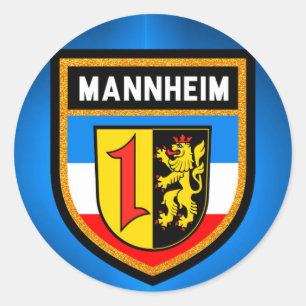 マンハイム国旗 ラウンドシール