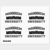 マンハイム大学/マンハイム大学 長方形シール (シート)