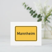マンハイム，ドイツロードサイン ポストカード (スタンド正面)