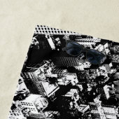 マンハッタンから空 ビーチタオル (インサイチュ)