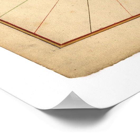 マンハッタンとニューヨークの地図1639 ポスター (角)