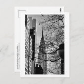 マンハッタンのクライスラー建物はがき ポストカード (正面/裏面)