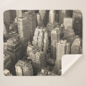 マンハッタンのスカイライン、黒と白の空中。 シェルパブランケット (正面(横))