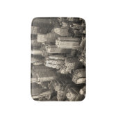 マンハッタンのスカイライン、黒と白の空中。 バスマット (正面縦)