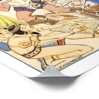 マンハッタンの地図1789年~1939年 ポスター