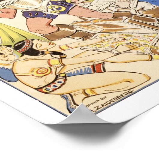 マンハッタンの地図1789年～1939年 ポスター (角)